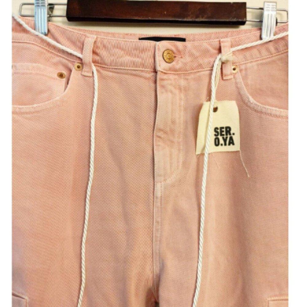 SER.O.YA Veronica Jean Joggers in Vintage Blush Pink - Picture 5 of 11